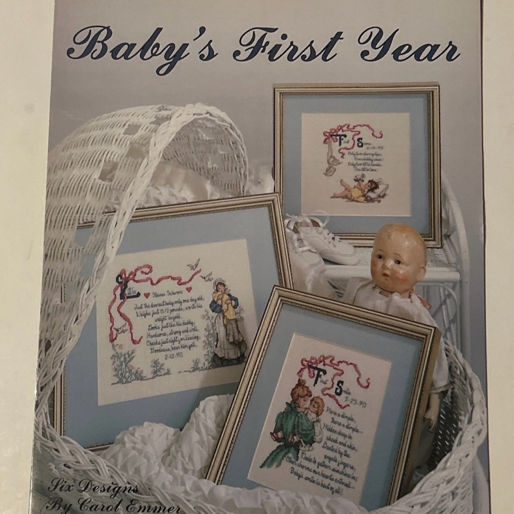 Baby's First Year Cross-Stitch Pattern - Leisure Arts Leaflet 881